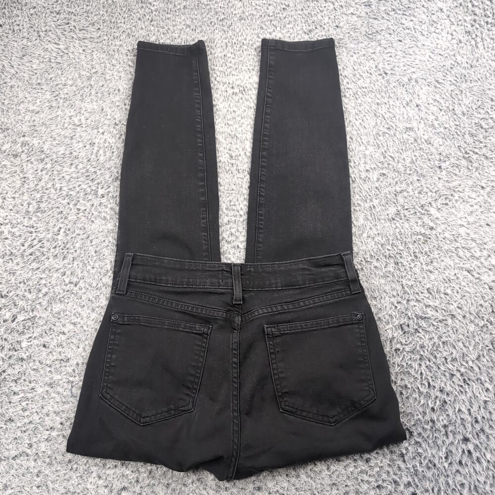 NYDJ Jeans Women 4 Black Ami Skinny Legging Denim Normcore Distressed Casual